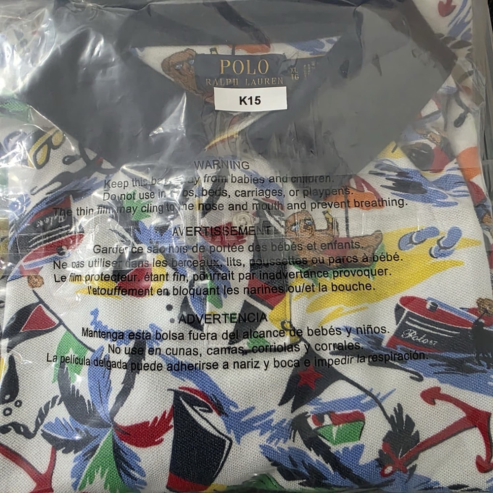 Polo Ralph Lauren Bear Nautical All-Over Beach Print Polo Shirt Men’s XL - Picture 14 of 14